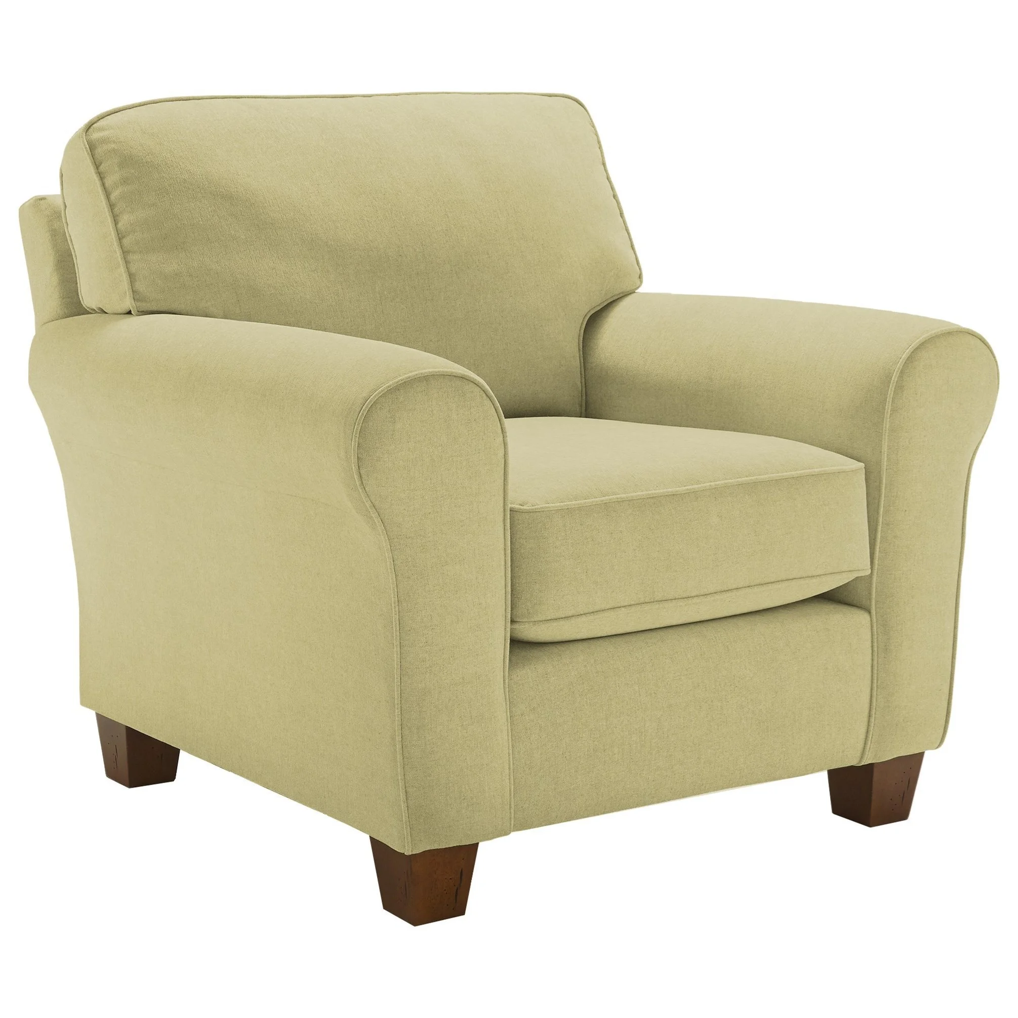 Best Home Furnishings Annabel C80DP Customizable Transitional Chair with Rolled Arms and Tapered